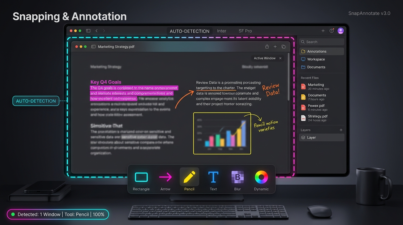 Annotation & Smart Snapping Features
